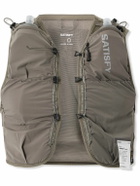 Satisfy - Logo-Print Appliqued Justice™ CORDURA® Hydration Vest, 5L - Gray