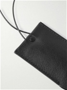 The Row - Billy Leather and Gold-Tone Key Fob