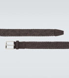 Tod's Braided suede belt