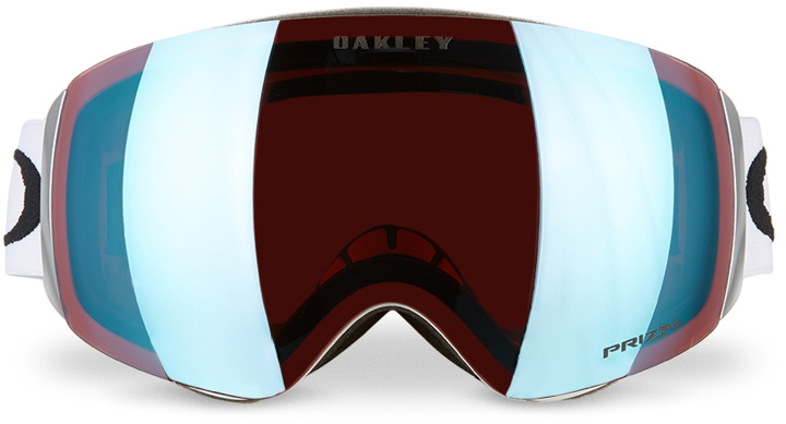 Photo: Oakley White Flight Deck M Snow Goggles
