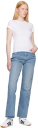 Re/Done White Hanes Edition 1960s Slim T-shirt