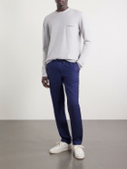 SEASE - Summer Mindset Straight-Leg Linen and Cotton-Blend Drawstring Trousers - Blue