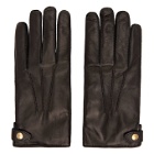 Dunhill Black Leather Duke Gloves