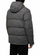 MC2 Saint Barth Grey Wooly Hooded Down Jacket Baxter