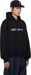 Carhartt Work In Progress Black 'Carhartt' Hoodie