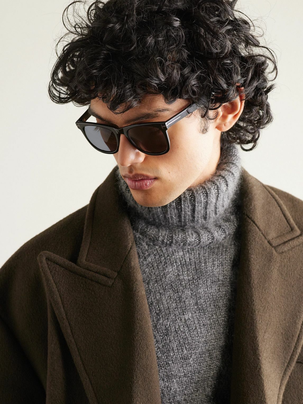 TOM FORD 
Kevyn Square-Frame Tortoiseshell Acetate Sunglasses Tom Ford Kevyn TF1099 52J Sunglasses - US main image 4