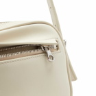 Courrèges Women's Slim Leather Camera Bag in Mastic Grey 