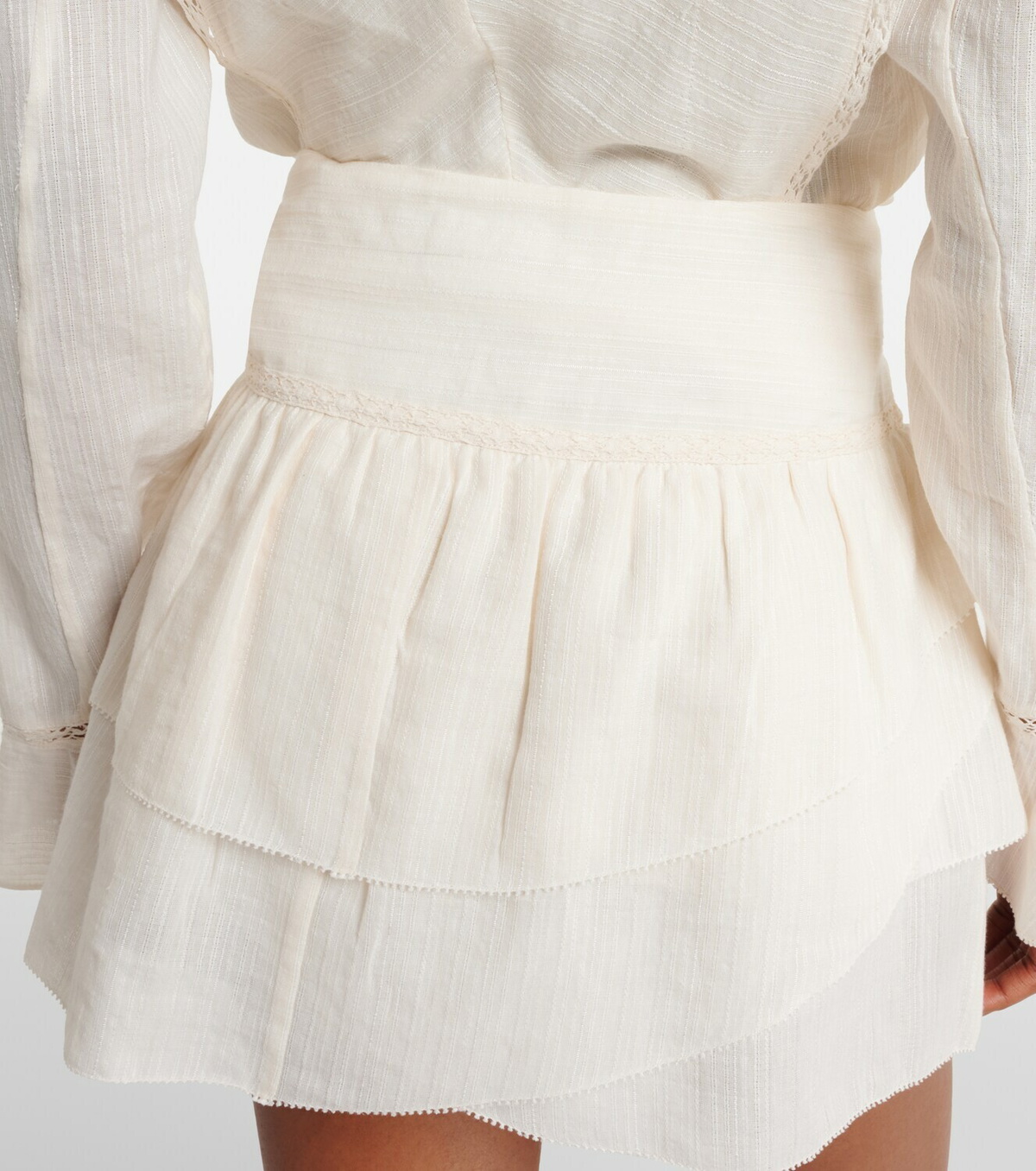 Marant Etoile Dejha cotton and linen-blend miniskirt