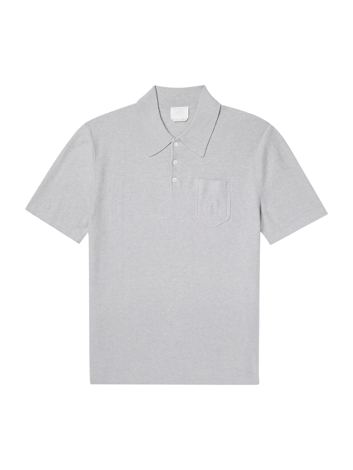 トップス 90s A.P.C. skipper knit polo gray Skipper Knit Polo Shirt - Black | Levi's® US