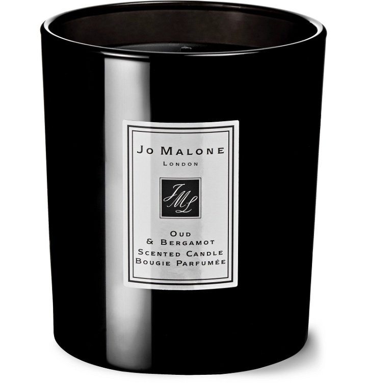 Photo: Jo Malone London - Oud & Bergamot Cologne Intense Scented Candle, 200g - Black
