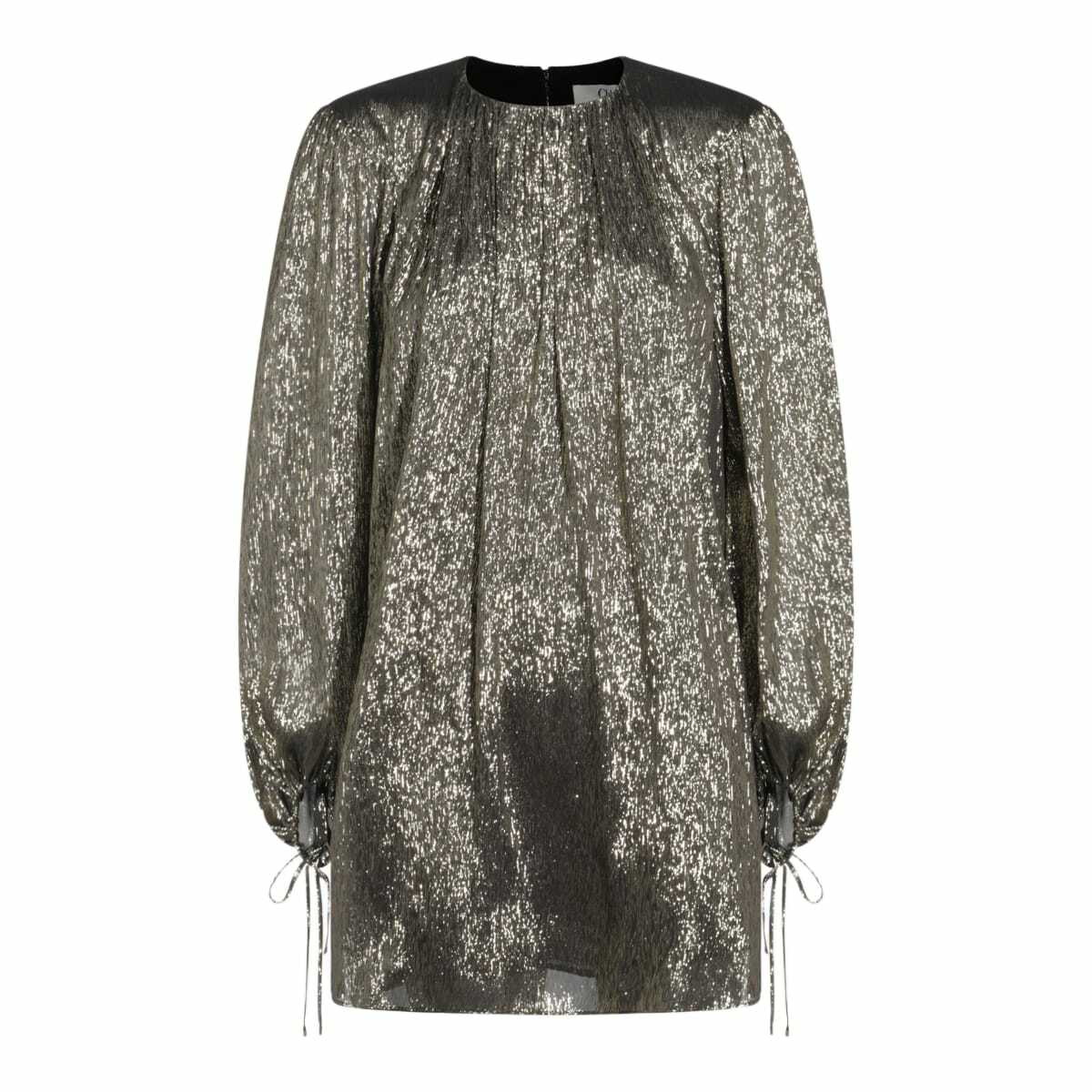 Chloé Gathered floral silk jacquard minidress Chloe