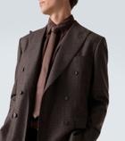 Brioni Prince of Wales check wool blazer