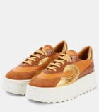 Clergerie Awake leather platform sneakers
