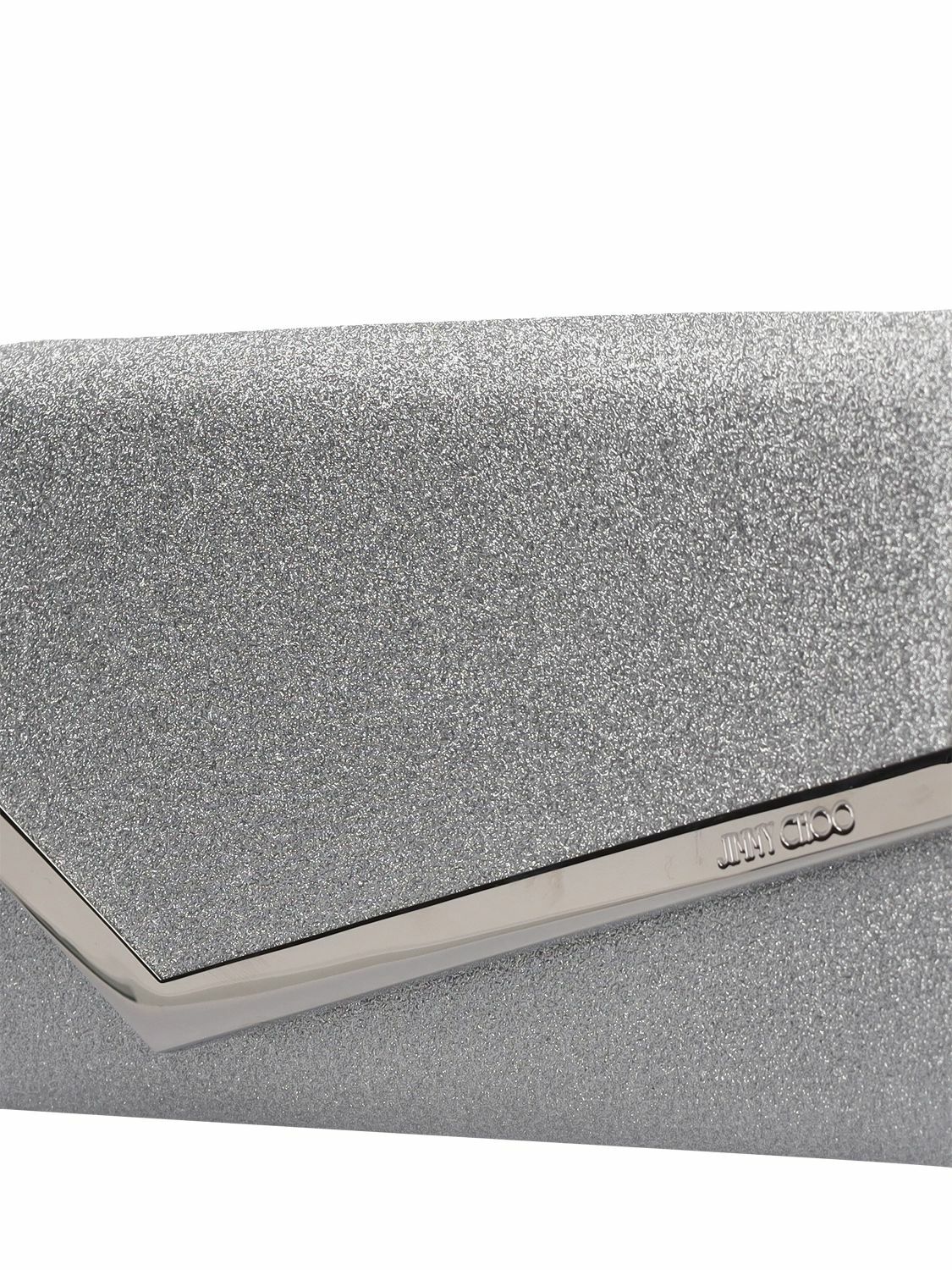 JIMMY CHOO - Emmie Infinity Glittered Clutch Jimmy Choo