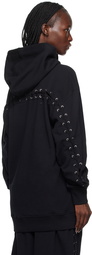 Jean Paul Gaultier Black 'The Lace-Up JPG' Hoodie