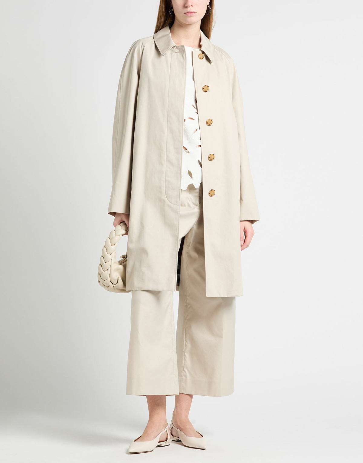 Burberry Womens Overcoat & Trench Coat in Beige