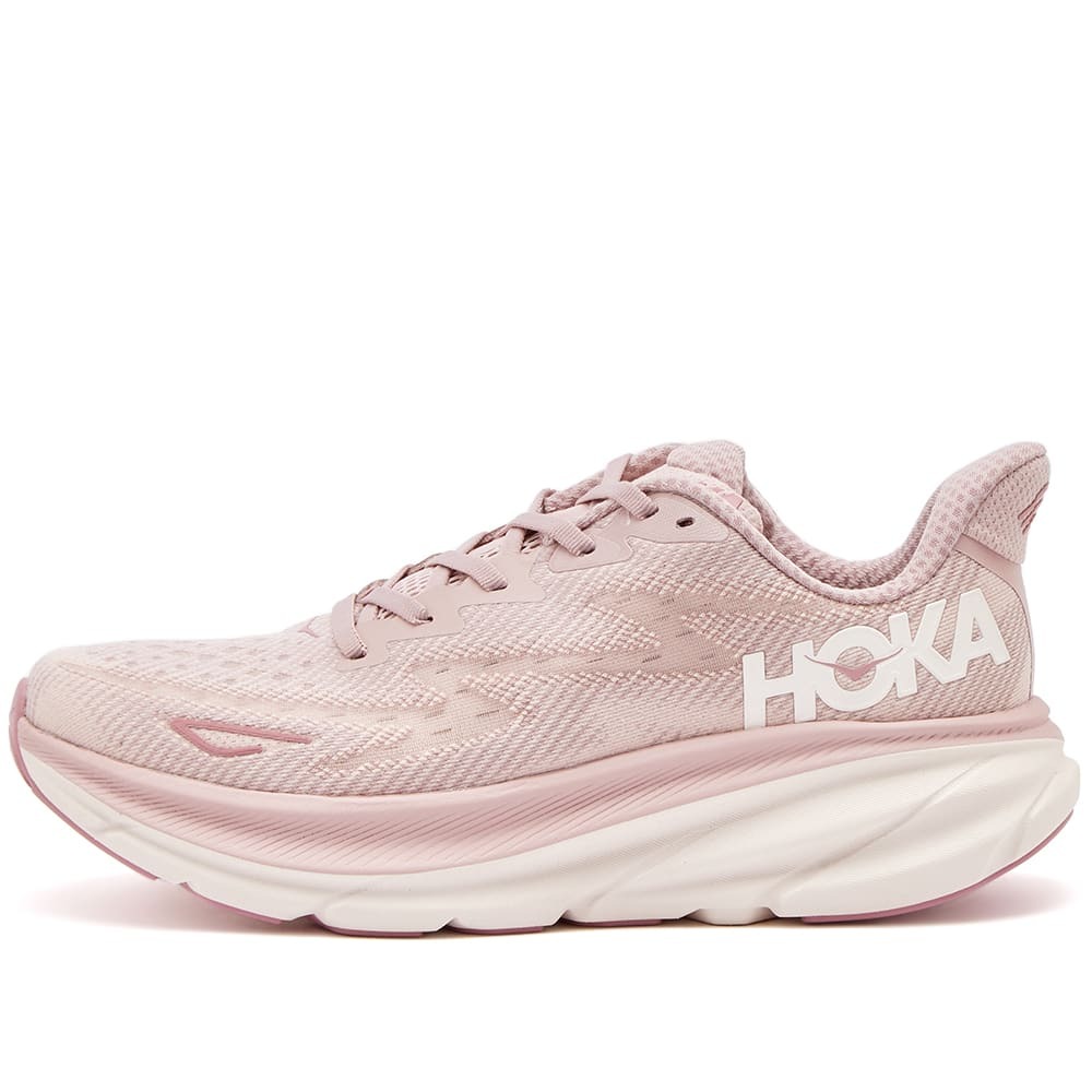 Hoka One One Women's W Clifton 9 Sneakers in Pale Mauve