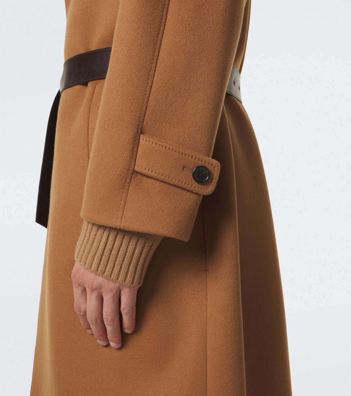 Saint Laurent Belted wool coat