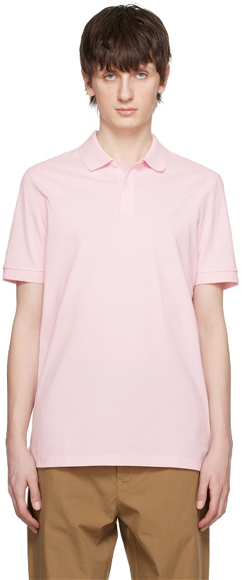 Photo: BOSS Pink Embroidered Polo