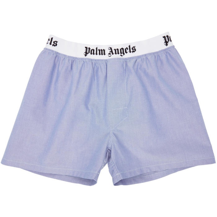 Photo: Palm Angels Blue Oxford Boxers 