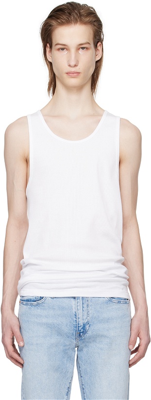 Photo: Calvin Klein Underwear Three-Pack White Tank Tops