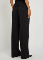 Wardrobe.nyc Pintucked Jersey Trousers Black