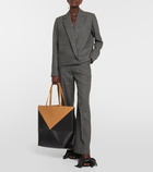 Loewe High-rise wool wide-leg pants