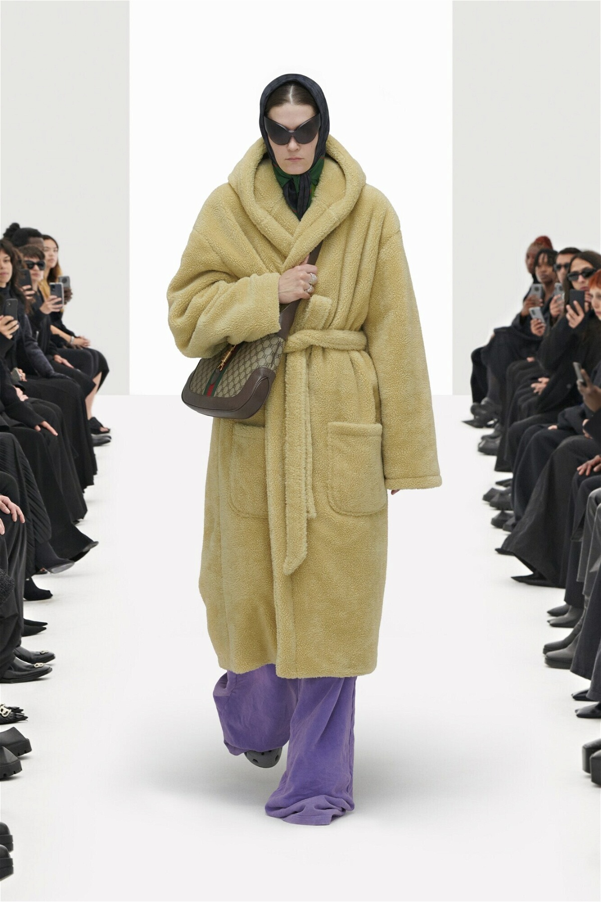 Balenciaga - Bathrobe wool coat Balenciaga