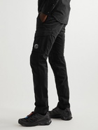 C.P. Company - Straight-Leg Logo-Appliquéd Cotton-Blend Cargo Trousers - Black