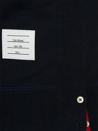 THOM BROWNE - Intarsia Stripes Cotton Sweatshirt