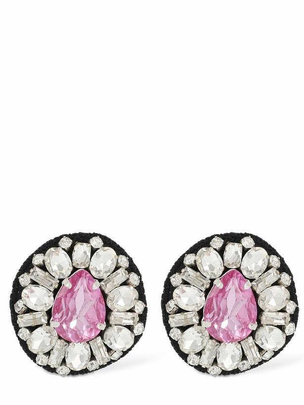 Photo: MOSCHINO - Crystal Button Clip-on Earrings