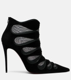 Christian Louboutin Circus Max 100 suede ankle boots