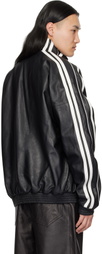 VETEMENTS Black Gym Leather Jacket