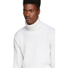 AMI Alexandre Mattiussi White Wool Turtleneck