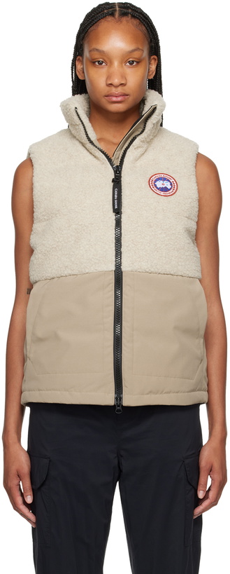 Photo: Canada Goose Beige Elora Down Vest