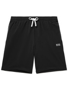 HUGO BOSS - Logo-Print Stretch-Cotton Jersey Pyjama Shorts - Black - S