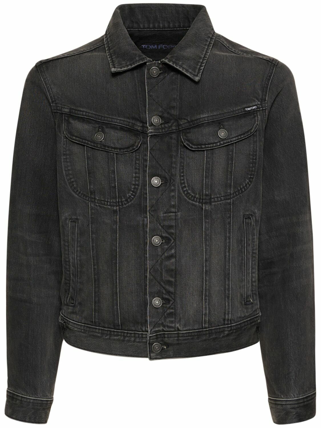 Photo: TOM FORD - New Icon Aged Black Wash Denim Jacket