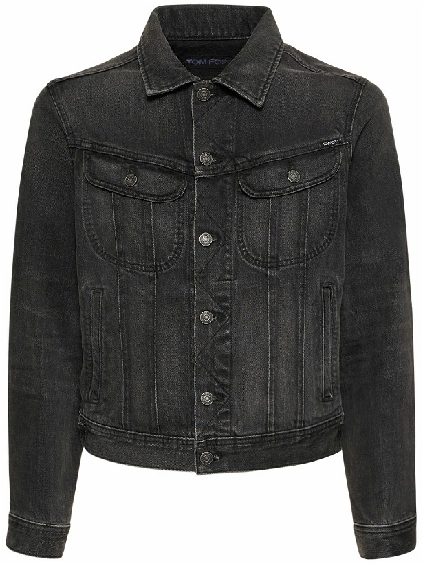 Photo: TOM FORD - New Icon Aged Black Wash Denim Jacket