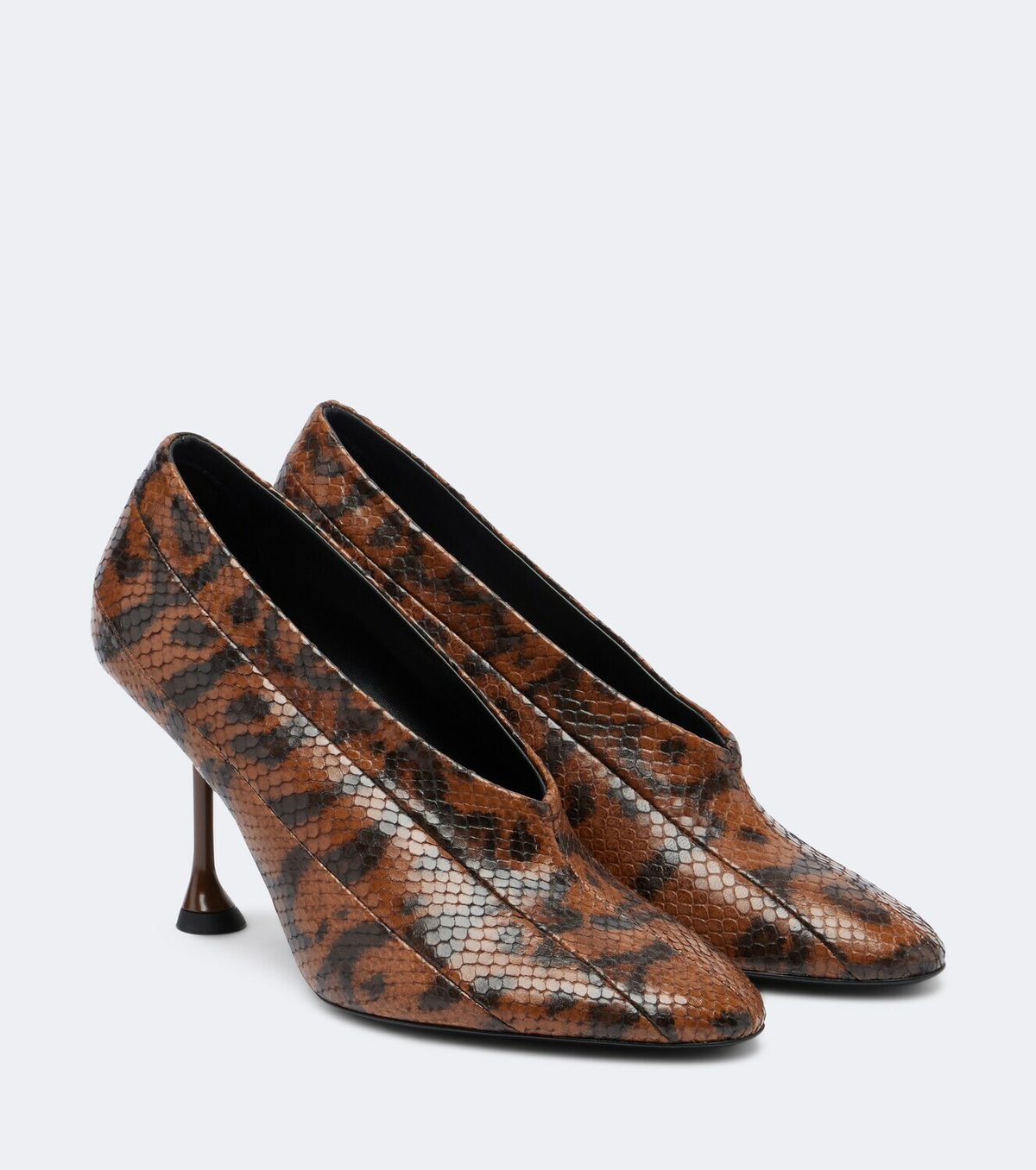 Proenza Schouler Tee snake-effect leather pumps