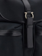 Ferragamo Mens Canvas backpack in Black