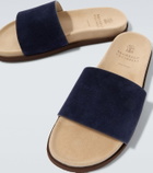 Brunello Cucinelli Suede slides