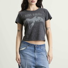 Maison Margiela Women's Bird Fitted T-Shirt in Dark Grey Melange
