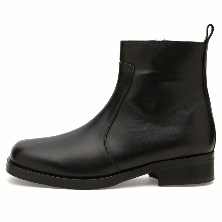 Photo: Studio Nicholson Men's Square Leather Boot in Black