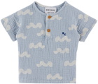 Bobo Choses Baby Blue Waves T-Shirt
