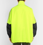 Balenciaga - Oversized Logo-Print Shell and Ripstop Jacket - Men - Bright yellow