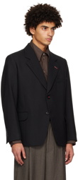 Maison Margiela Black Single-Breasted Blazer