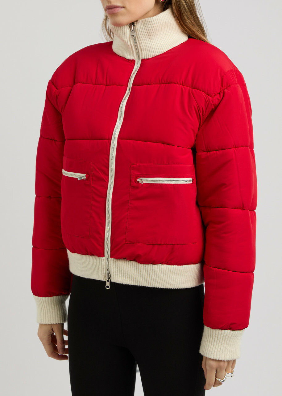 Guest In Residence Reversible Quilted Wool-blend Jacket Cream