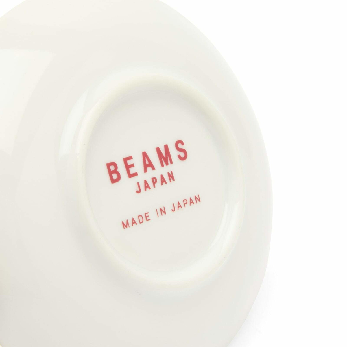 BEAMS JAPAN Small Dish in White/Red 