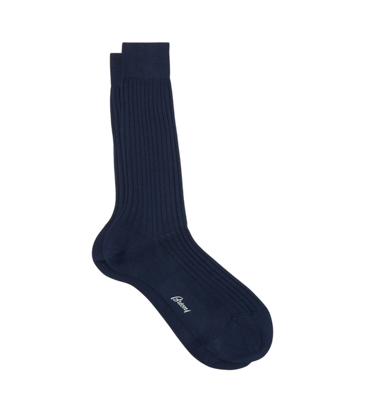 Photo: Brioni Ribbed-knit cotton socks