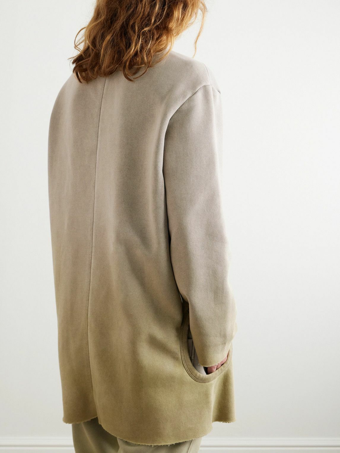 Rick Owens - Moncler Subhuman Cutout Dégradé Cotton-Blend Jersey